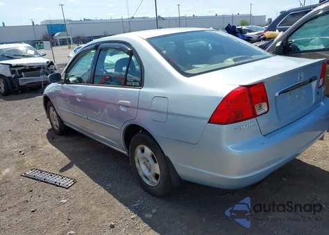 2003 Honda Civic Hybrid from USA, damaged, VIN JHMES96693S025051